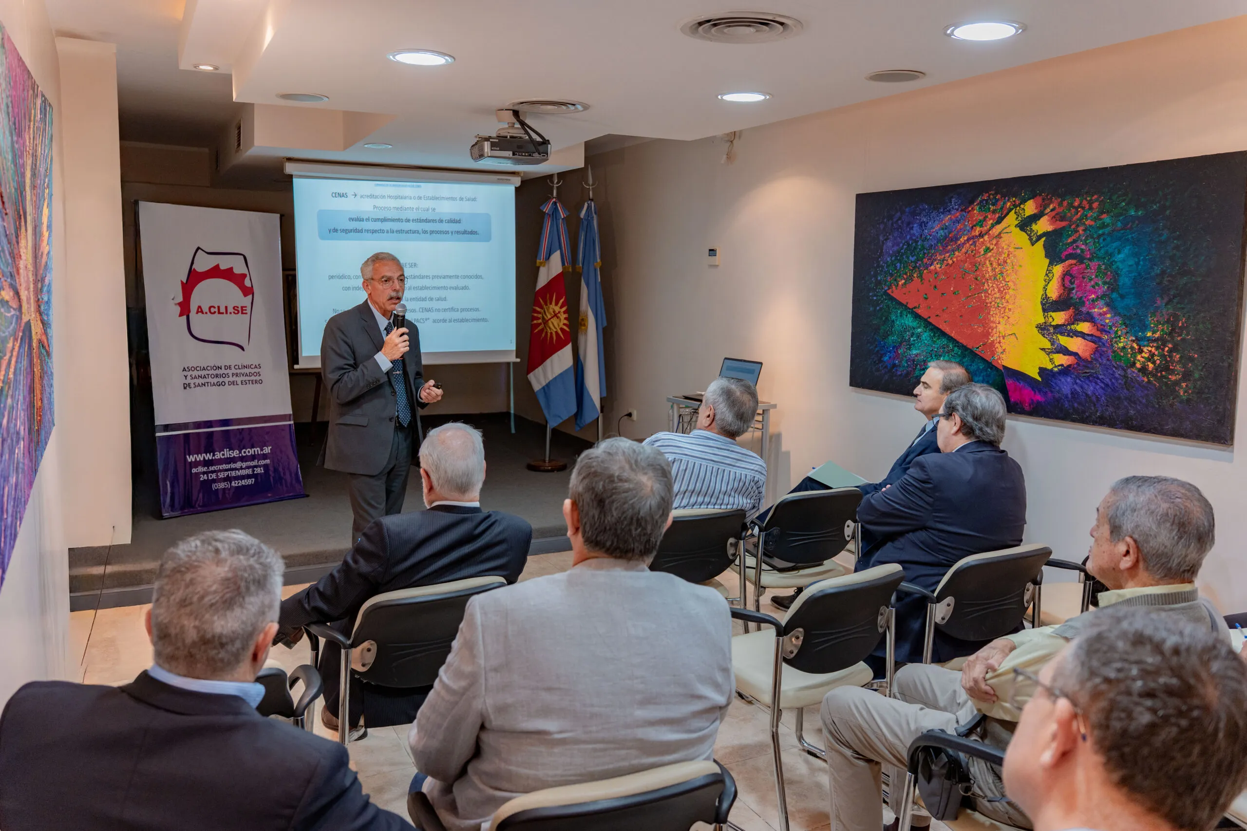 Capacitación del CENAS ante representantes de clínicas de ACLISE
